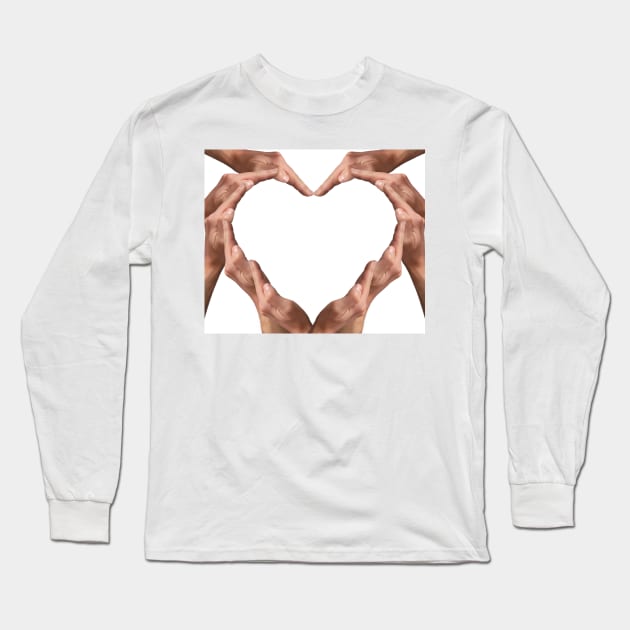 Heart shape Long Sleeve T-Shirt by psychoshadow